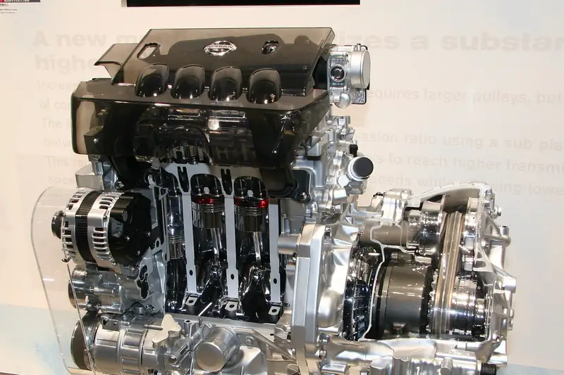 Nissan MR20DE engine with a Jatco JF011E CVT gearbox
