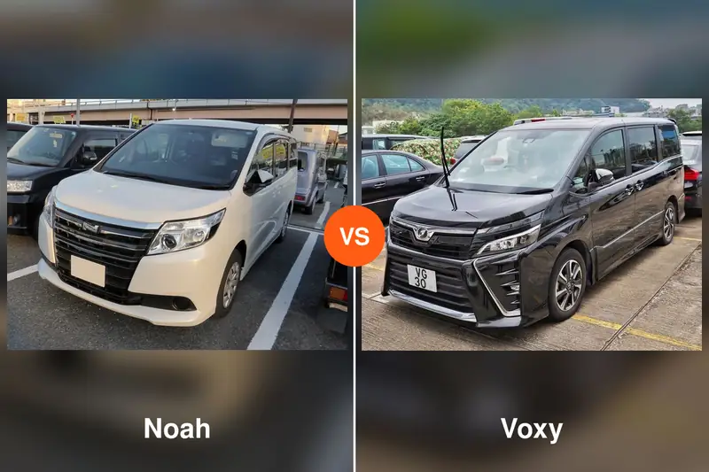 Toyota Noah and Voxy side by side