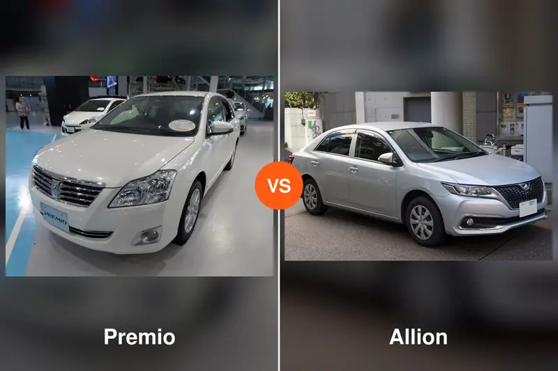 Toyota Premio and Allion side by side